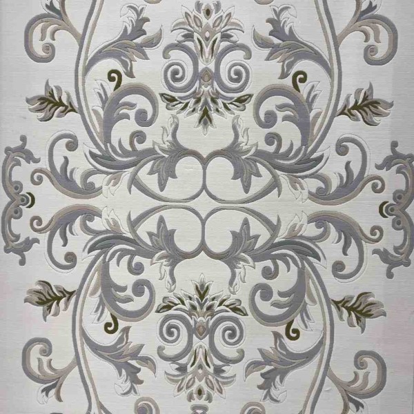 Turkish Dahlia Rug French-Turkish Pattern 9771A Cream Silver Size 100x200