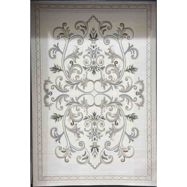 Turkish Dahlia Rug French-Turkish Pattern 9771A Cream beige Size 400*500