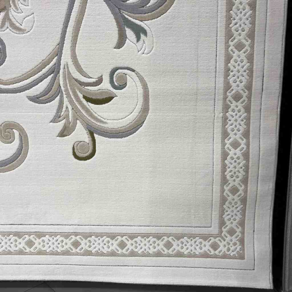 سجاد تركي داليا نقش فرنسي تركي 9771A كريم بيج مقاس 400*500