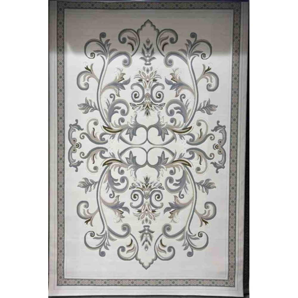 سجاد تركي داليا نقش فرنسي تركي 9771A كريم سماوي مقاس 400*500