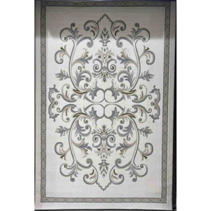 سجاد تركي داليا نقش فرنسي تركي 9771A كريم سماوي مقاس 400*500