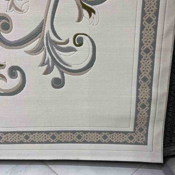 Turkish Dahlia Rug French-Turkish Pattern 9771A Cream blue Size 200*300