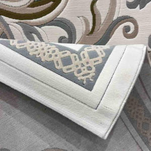 سجاد تركي داليا نقش فرنسي تركي 9771A كريم سماوي مقاس 400*500