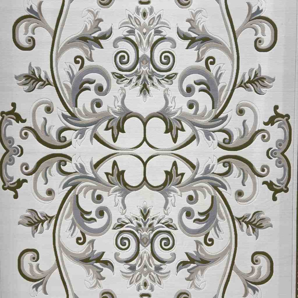 سجاد تركي داليا نقش فرنسي تركي 9771A كريم اخضر مقاس 50*80