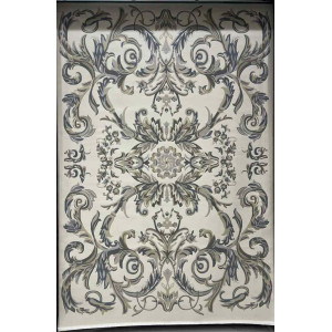 سجاد تركي اناقة نقش فرنسي J941DC كريم سماوي مقاس 50*80