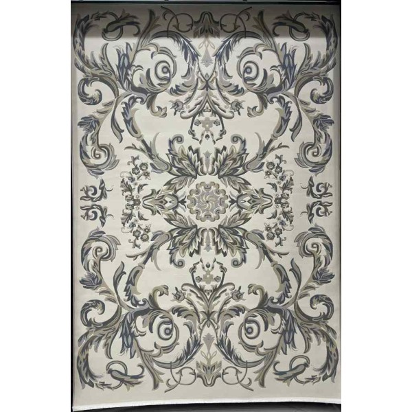 Turkish rug elegant French pattern J941DC cream blue size 250*350