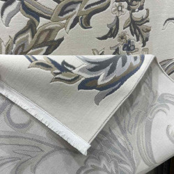 سجاد تركي اناقة نقش فرنسي J941DC كريم سماوي مقاس  50*80