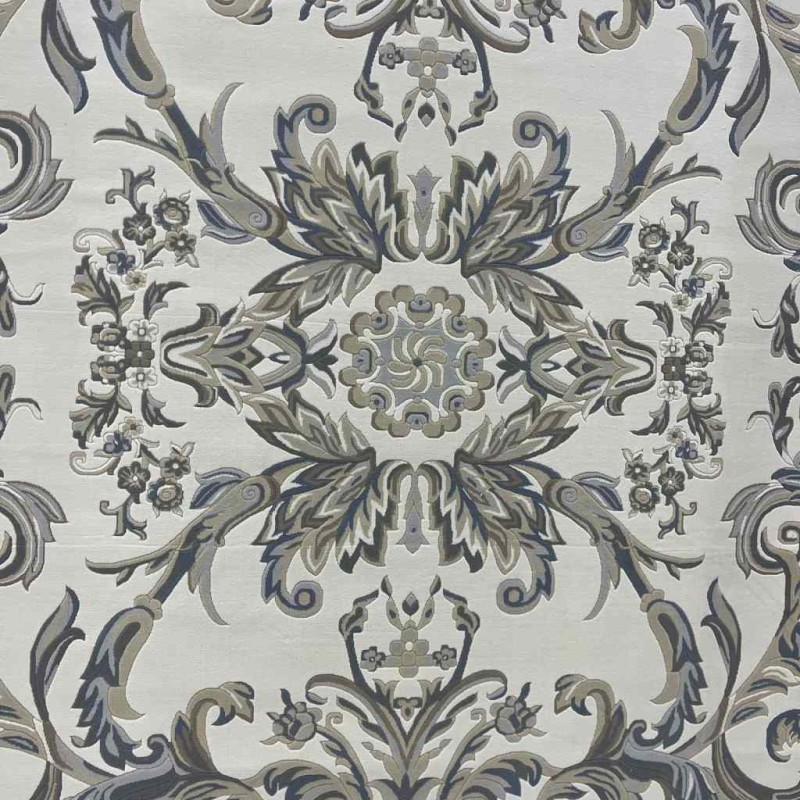 سجاد تركي اناقة نقش فرنسي J941DC كريم سماوي مقاس 150*220