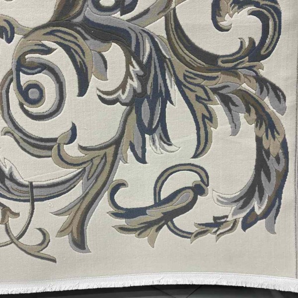 Turkish rug elegant French pattern J941DC cream blue size 250*350