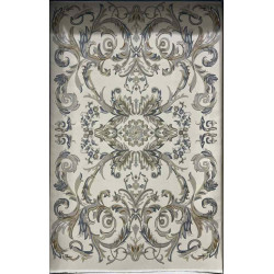 سجاد تركي اناقة نقش فرنسي J941DC كريم رصاصي مقاس 100*200