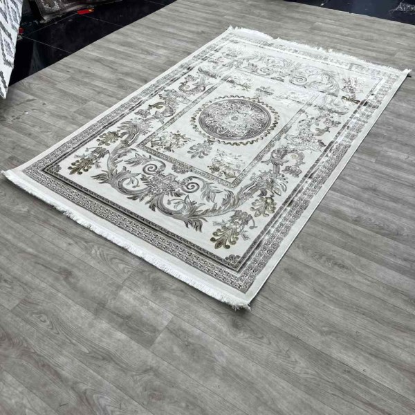 Eliza Oriental Rug Iranian Turkish Pattern A6169A FD Beige Light Blue Size 250*350