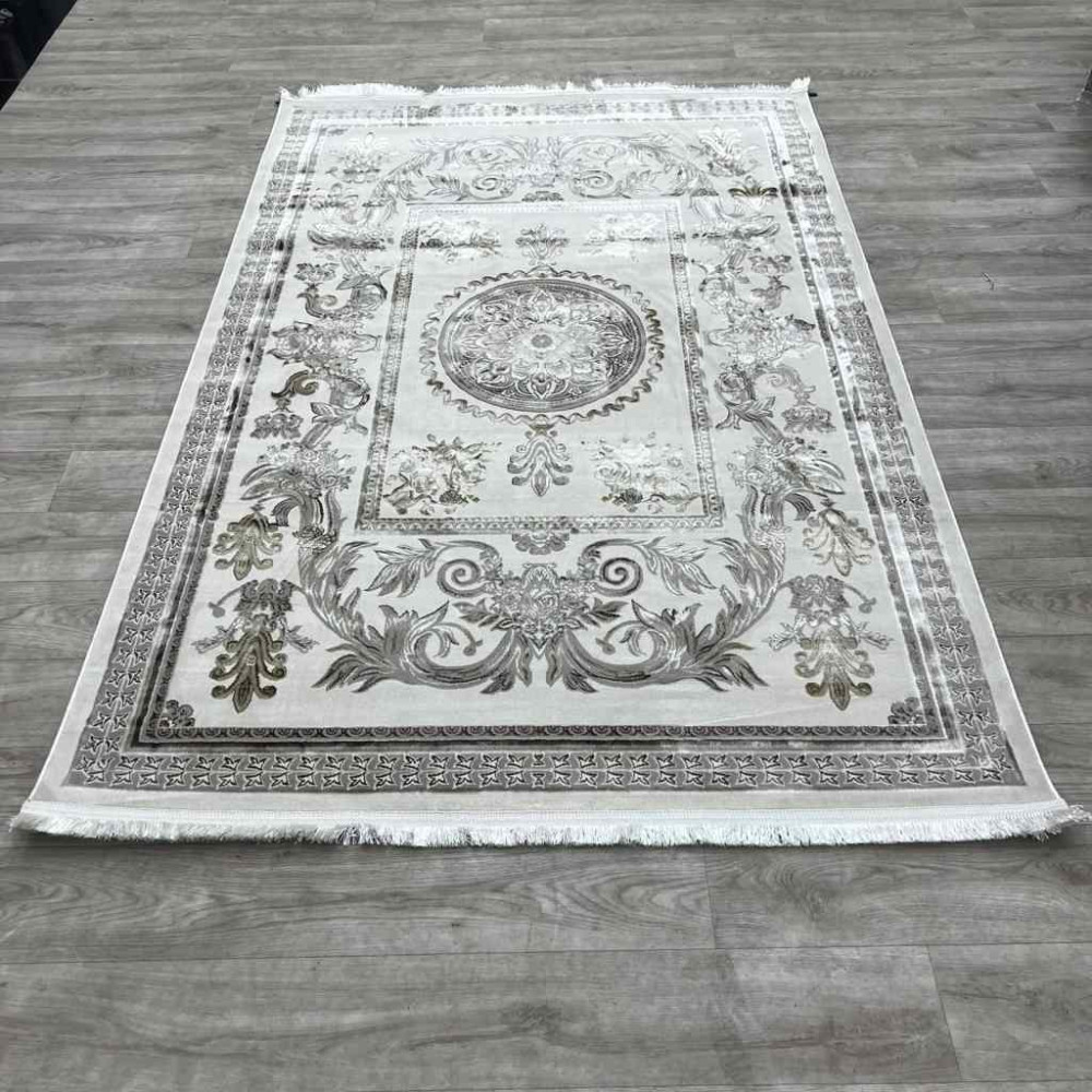 سجاد شرقي اليزا نقش ايراني تركي A6169A بيج غامق كوكين تبلا مقاس 300*400