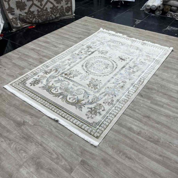 Eliza Oriental Rug Iranian Turkish Pattern A6169A FD Beige Light Blue Size 250*350