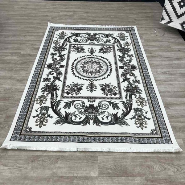 Eliza Oriental Rug Iranian Turkish Pattern A6169A Cream Tortoko Cream Size 50*80