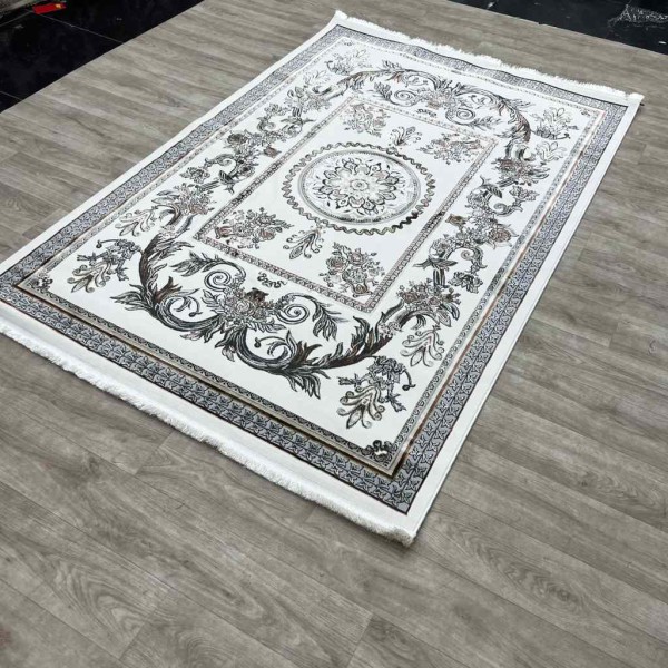 Eliza Oriental Rug Iranian Turkish Pattern A6169A Cream Tortoko Cream Size 50*80