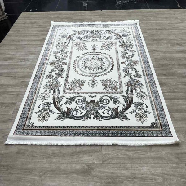 Eliza Oriental Rug Iranian Turkish Pattern A6169A Cream Tortoko Cream Size 50*80