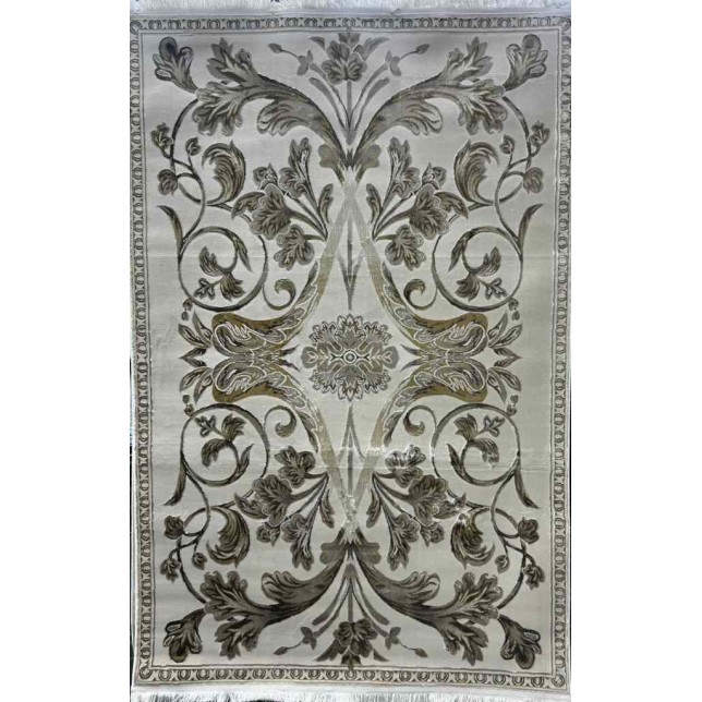 Turkish carpet Eliza French Turkish pattern A6169A dark beige coquin tilah size 250*350