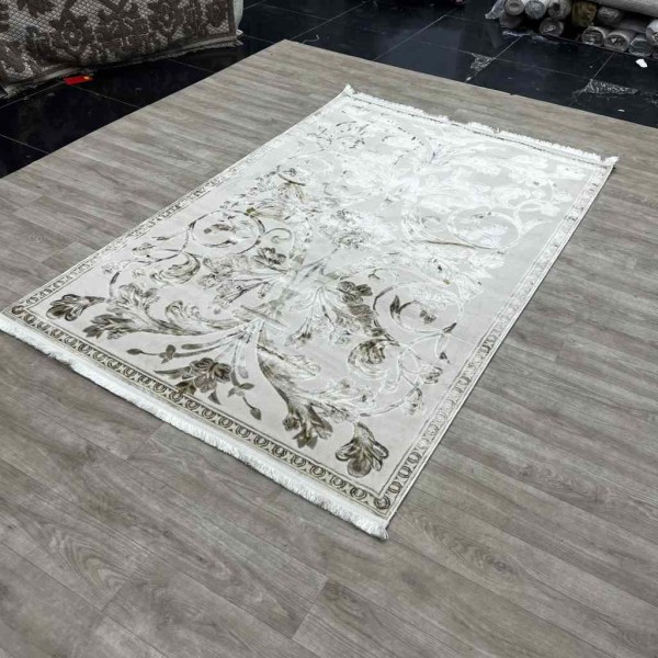 Eliza Oriental Rug Iranian Turkish Pattern A6169A FD Beige Light Blue Size 50*80