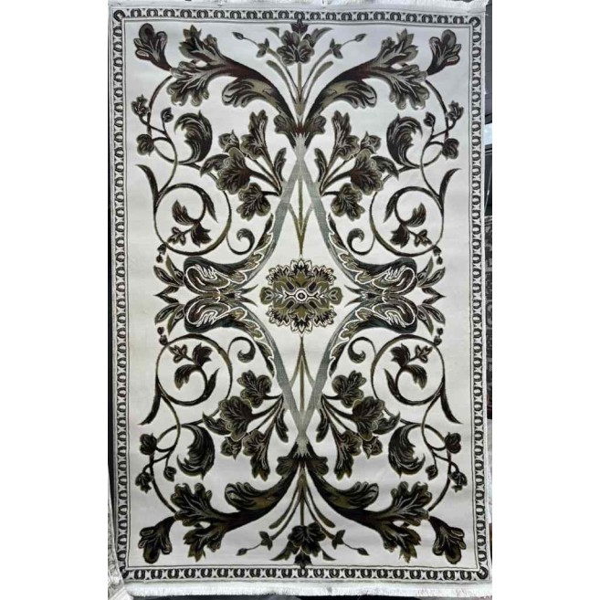 Turkish carpet Eliza French Turkish pattern A6169A cream gold size 100x300