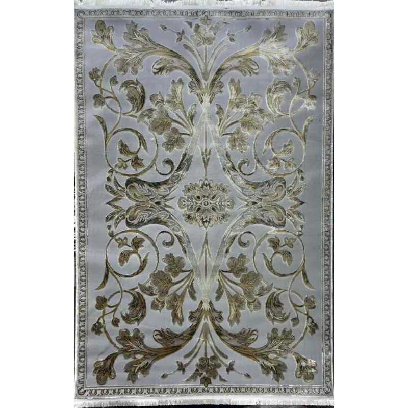 سجاد تركي اليزا نقش فرنسي تركي A6169A رصاصي ذهبي مقاس  150*220