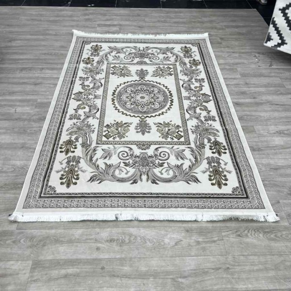 Eliza Oriental Rug Iranian Turkish Pattern A6169A Dark Beige Cokin Teplak Size 80*150