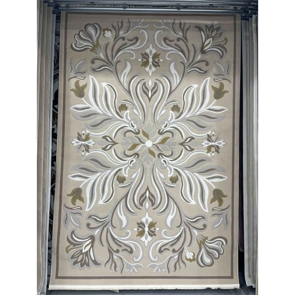 Turkish rug GALA French pattern SRC37A BEIGE BROWN size 400*600