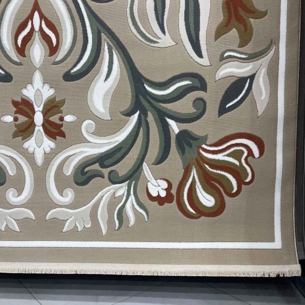 Turkish rug GALA French pattern SRC37A BEIGE MULTI size 400*400