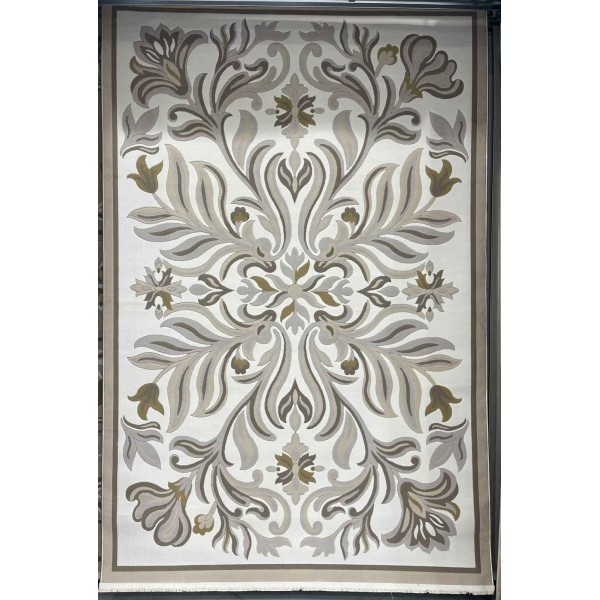 Turkish rug GALA French pattern SRC37A CREAM BROWN size 400*400