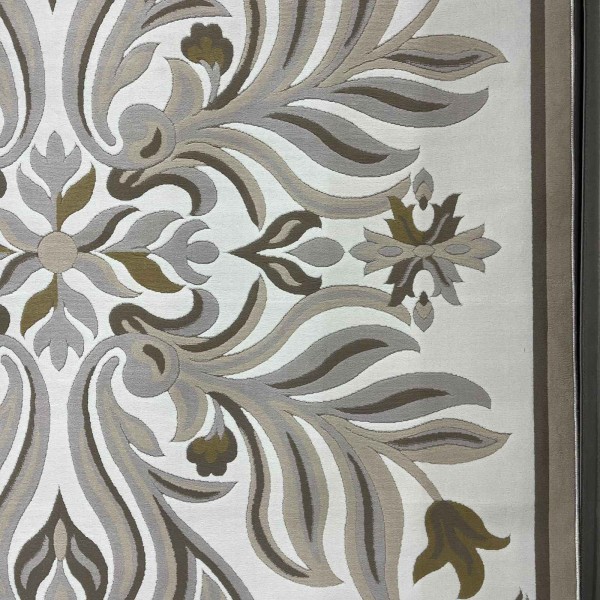 Turkish rug GALA French pattern SRC37A CREAM BROWN size 400*400