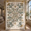 Turkish rug GALA French pattern SRC37A CREAM green size 100x300