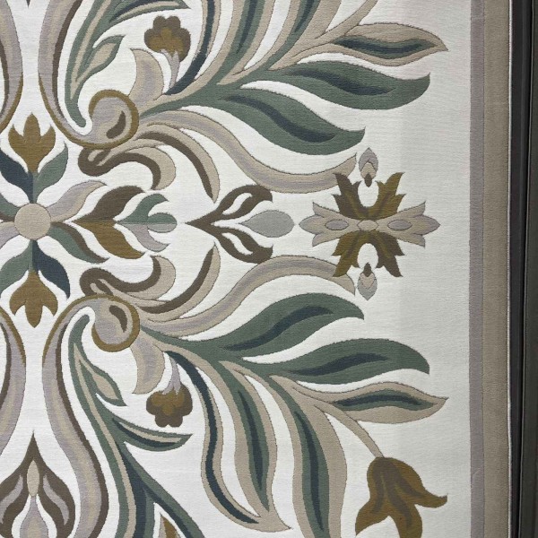Turkish rug GALA French pattern SRC37A CREAM green size 100x300
