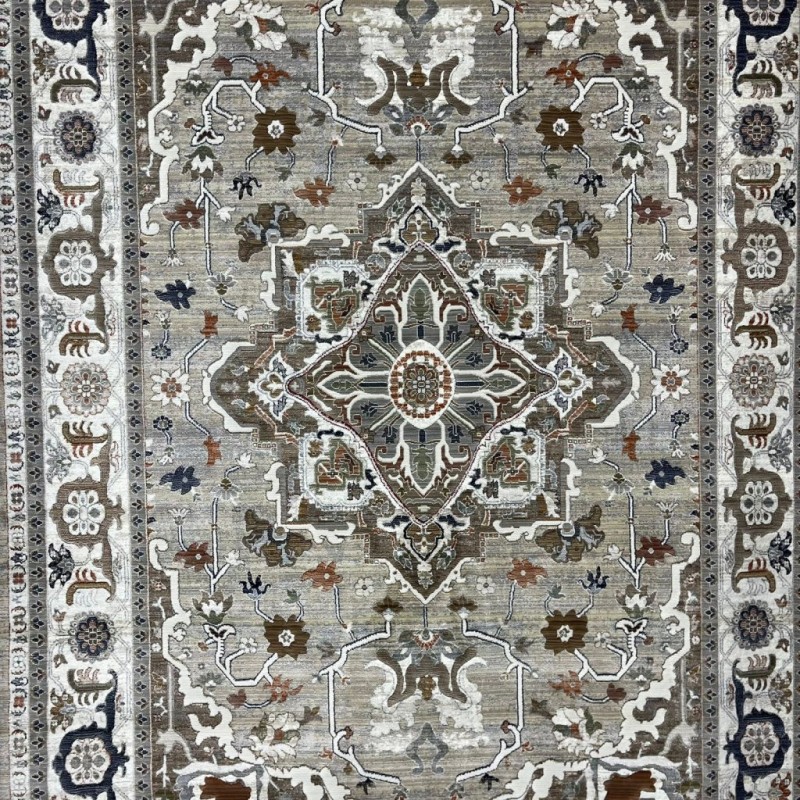 سجاد ليفون بوهيمي تركي M9262 بيج D84929 مقاس 100*200