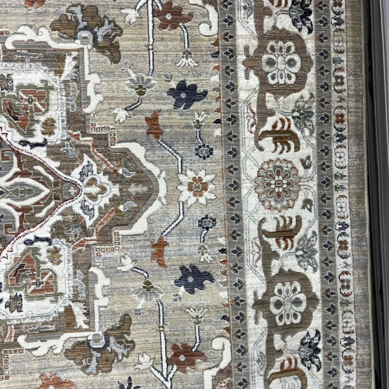 سجاد ليفون بوهيمي تركي M9262 بيج D84929 مقاس 100*200