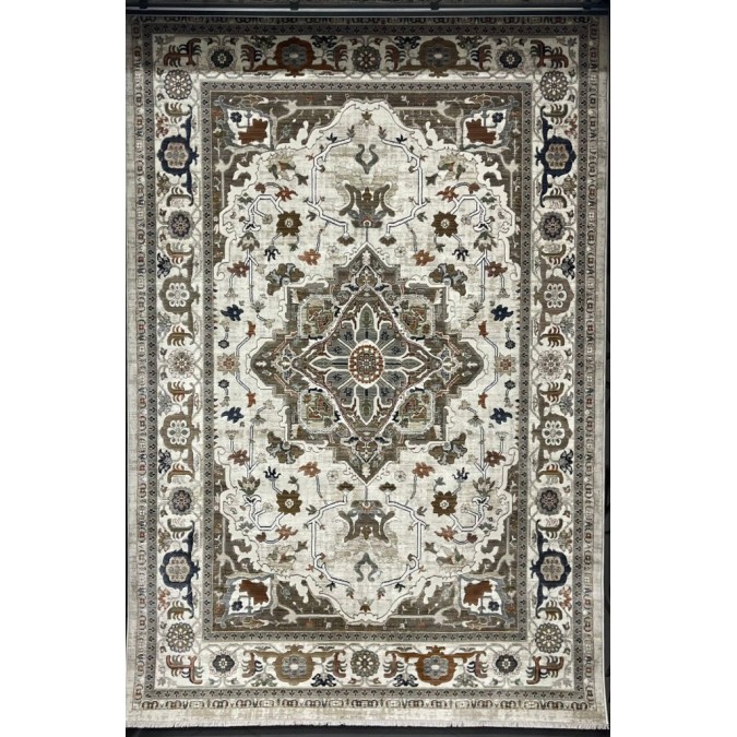 سجاد ليفون بوهيمي تركي M9262 كريم D84424 مقاس 300*400 - سجاد بوهيمي