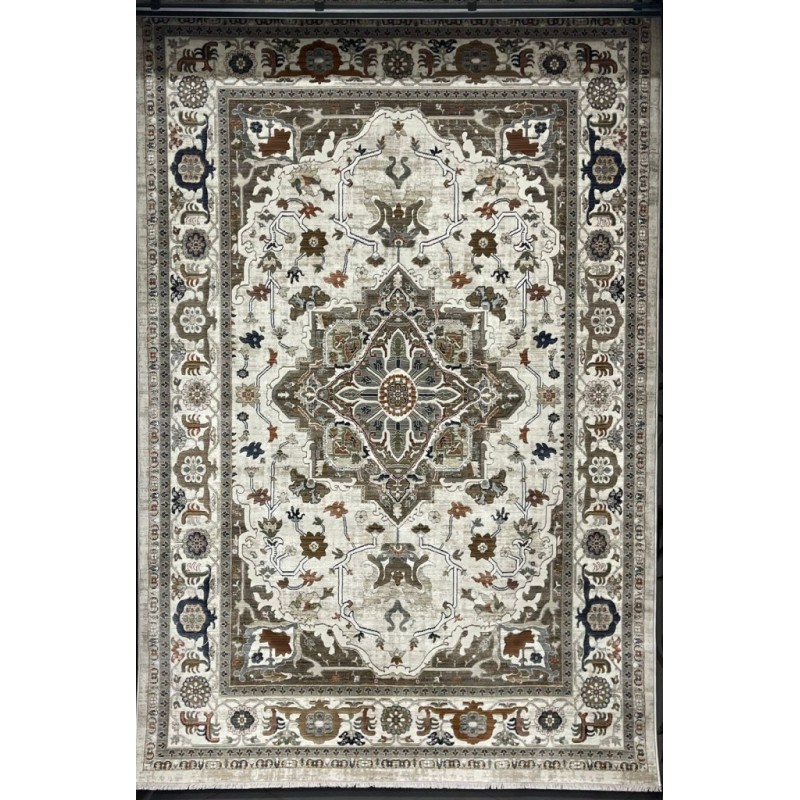 سجاد ليفون بوهيمي تركي M9262 كريم D84424 مقاس 80*150 - سجاد بوهيمي