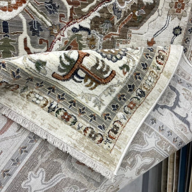 سجاد ليفون بوهيمي تركي M9262 كريم D84424 مقاس 300*400 - سجاد بوهيمي