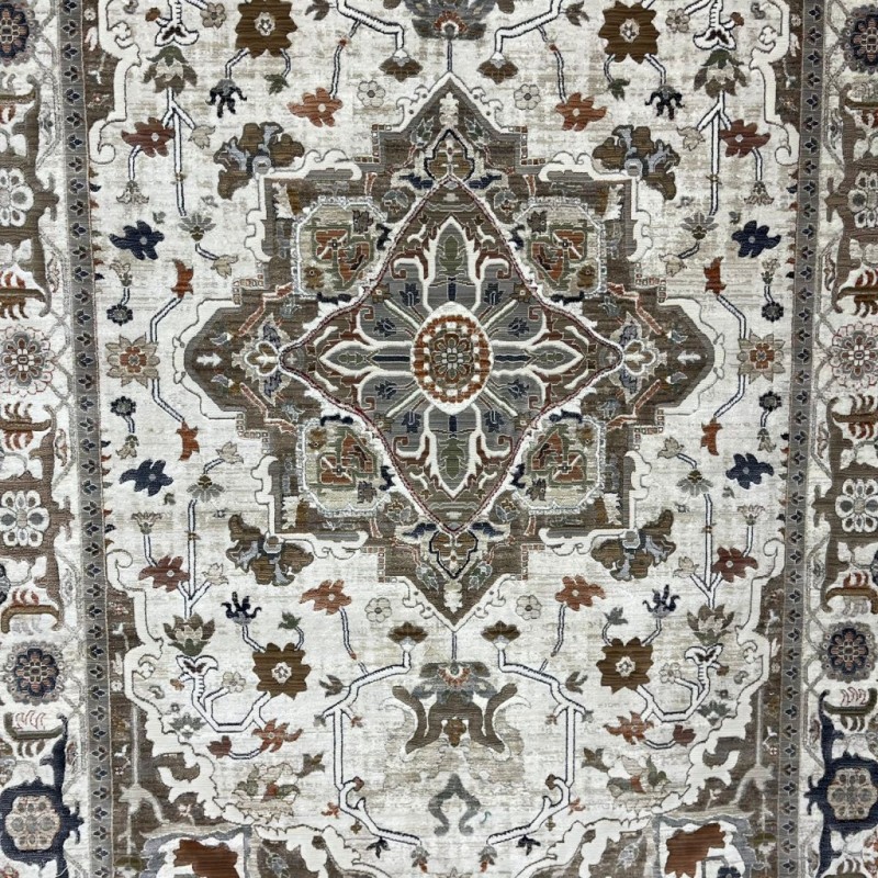 سجاد ليفون بوهيمي تركي M9262 كريم D84424 مقاس 300*400 - سجاد بوهيمي