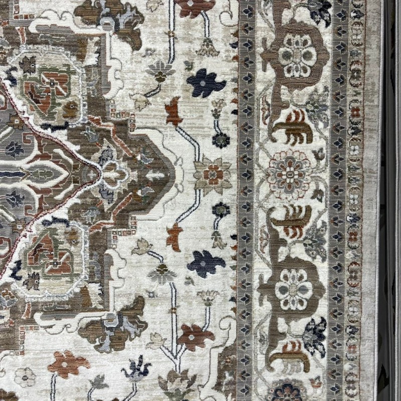سجاد ليفون بوهيمي تركي M9262 كريم D84424 مقاس 300*400 - سجاد بوهيمي