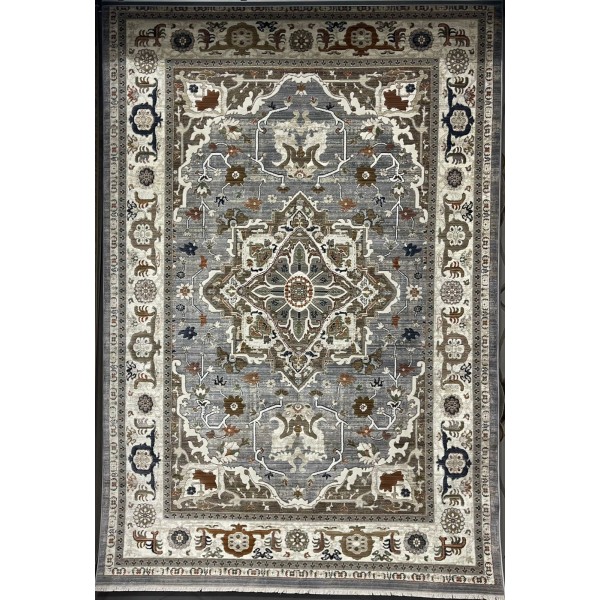 سجاد ليفون بوهيمي تركي M9262 رصاصي D84727 مقاس 80*150