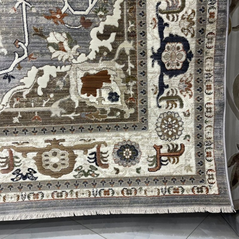 سجاد ليفون بوهيمي تركي M9262 كريم D84424 مقاس 80*150 - سجاد بوهيمي