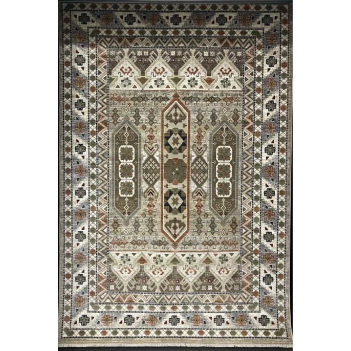 سجاد ليفون بوهيمي تركي L6952 بيج D84949 مقاس 150*220 - سجاد بوهيمي