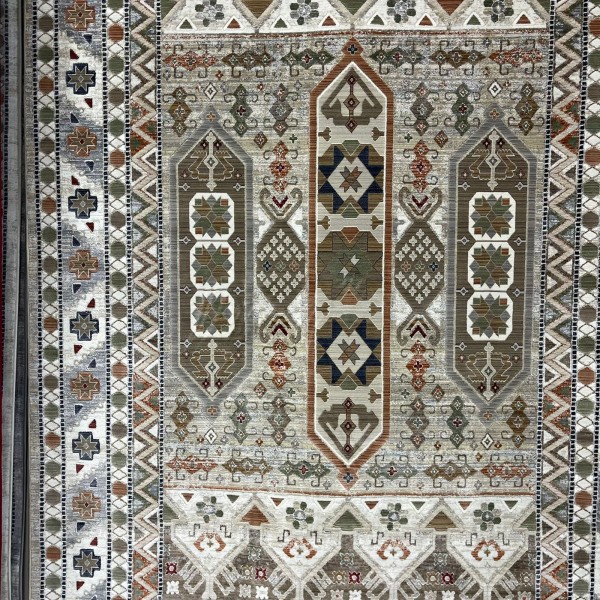 Levon Bohemian Turkish Rug L6952 beige D84949 Size 100*200