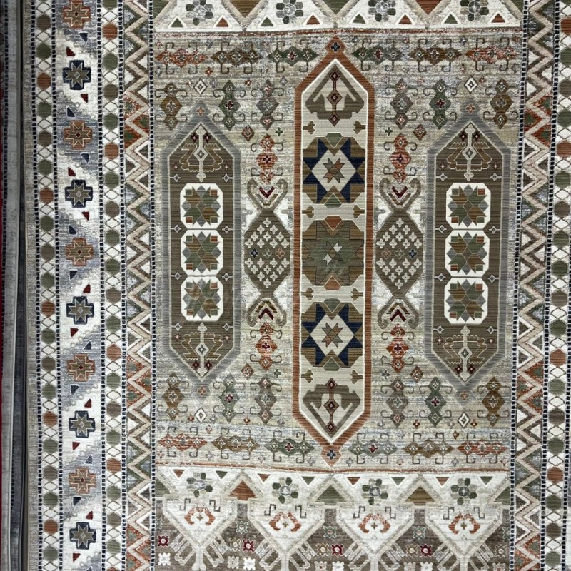 سجاد ليفون بوهيمي تركي L6952 بيج D84949 مقاس 400*500 - سجاد بوهيمي