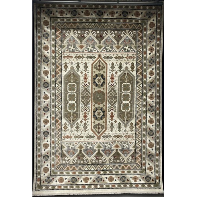 سجاد ليفون بوهيمي تركي L6952 كريم D84494 مقاس 300*400 - سجاد بوهيمي