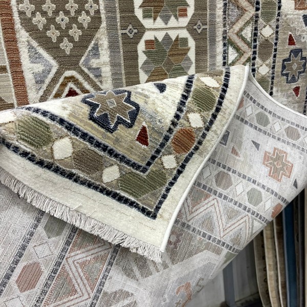 Levon Bohemian Turkish Rug L6952 cream D84494 Size 400*500