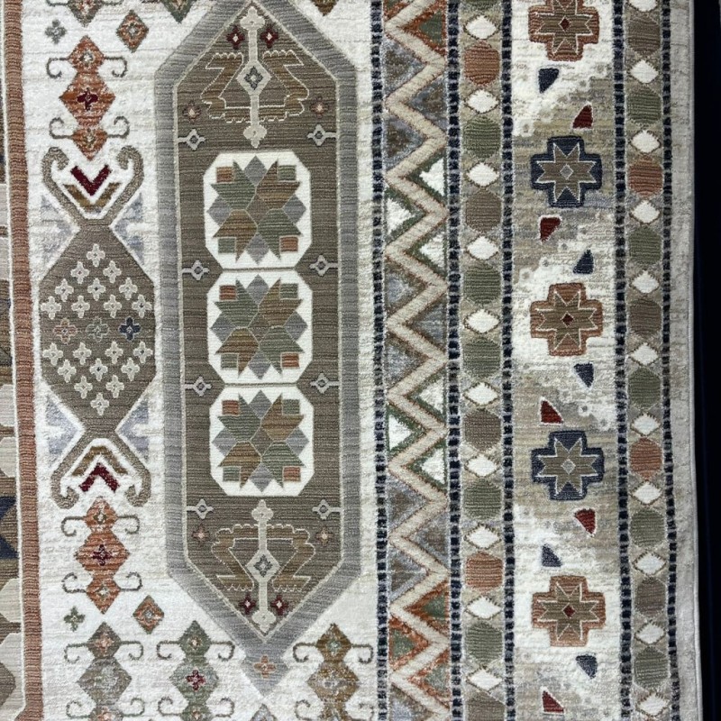 سجاد ليفون بوهيمي تركي L6952 كريم D84494 مقاس 400*500 - سجاد بوهيمي