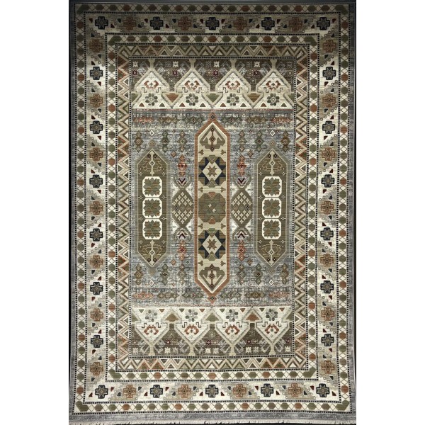 Levon Bohemian Turkish Rug L6952 gray D84747 Size 150*220