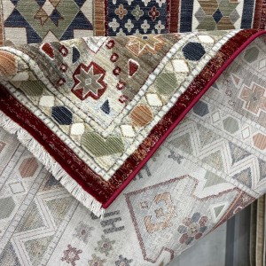 سجاد ليفون بوهيمي تركي L6952 احمر D84X9X مقاس 400*500