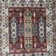 سجاد ليفون بوهيمي تركي L6952 احمر D84X9X مقاس 400*500 - سجاد بوهيمي