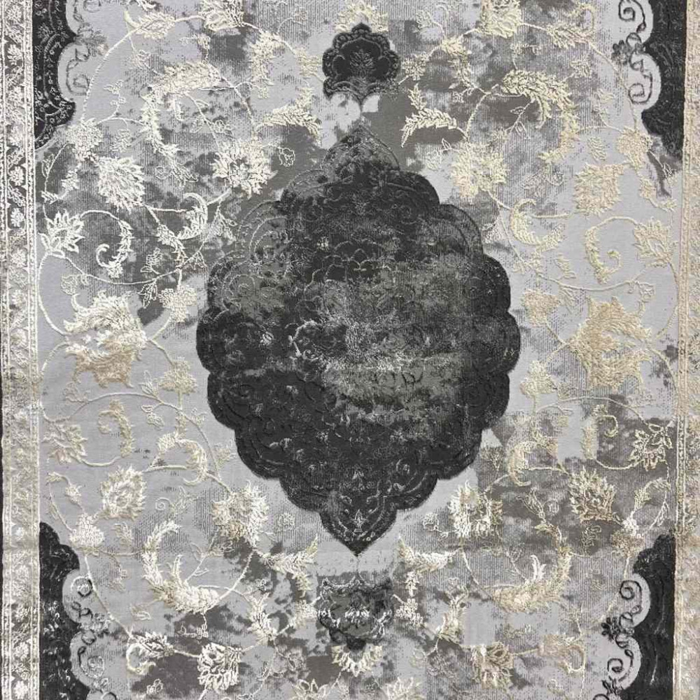 سجاد ليزا كولد تركي رصاصي مقاس 100*200